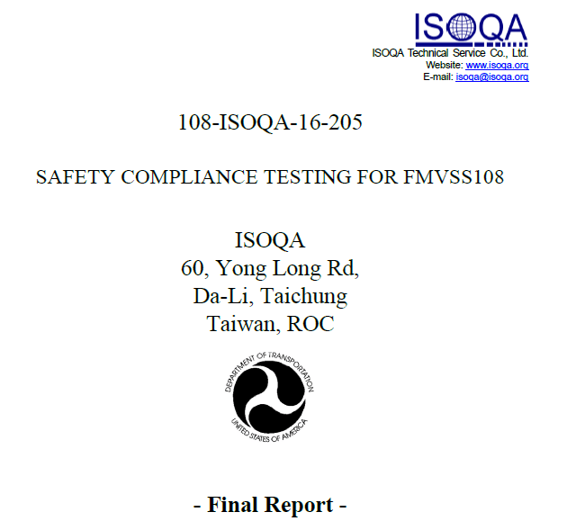 ISOQA_Safety Compliance Testing Final Report