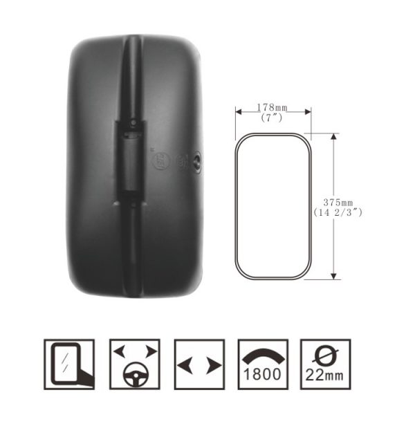Hongli Rearview Mirror - Renault Truck Rearview Mirror Reversing Mirror SL-722 - Image 2