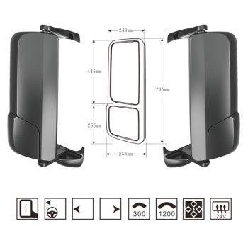 Hongli Rearview Mirror – The new Mercedes-Benz Truck Rearview Mirror SL-530EHR/L