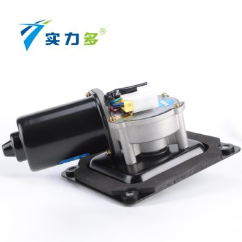 Powerful-Tianlong wiper motor with mounting plate SM-2802B is suitable for Dongfeng Tianlong models