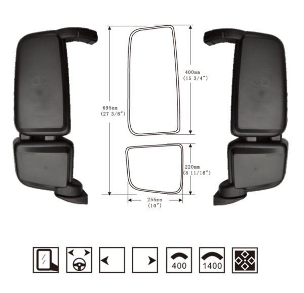 Hongli Rearview Mirror - The new Valin Heavy Truck Rearview Mirror SL-602 - Image 2