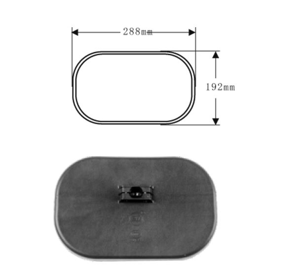 Hongli Rearview Mirror - suitable for JAC Geerfa Heavy Truck Rearview Mirror SL-687Q - Image 2