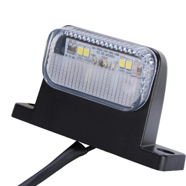 Powerful-car License Plate Lamp Universal White Light 2 Screw Hole Installation Position Reversing Car Auxiliary Light SD-7002