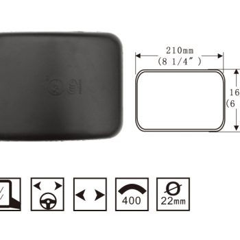 Hongli Rearview Mirror – suitable for Delong 3000 Heavy Truck Rearview Mirror SL-655
