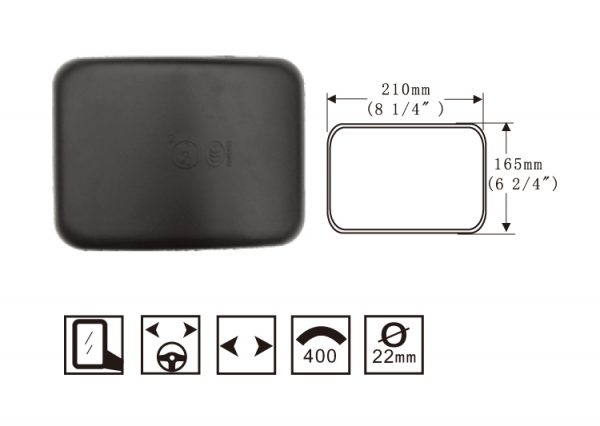 Hongli Rearview Mirror - suitable for Delong 3000 Heavy Truck Rearview Mirror SL-655 - Image 3