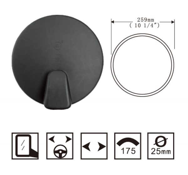 Hongli Rearview Mirror - Suitable for SINOTRUK HOWO A7 Rearview Mirror SL-608 - Image 7