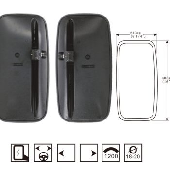 Hongli Rearview Mirror – Applicable to Rearview Mirror of Chenglongwang Heavy-duty Vehicle SL-799