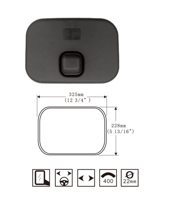 Hongli Rear-view Mirror - suitable for the new Valin Front-down Mirror SL-604 - Image 3