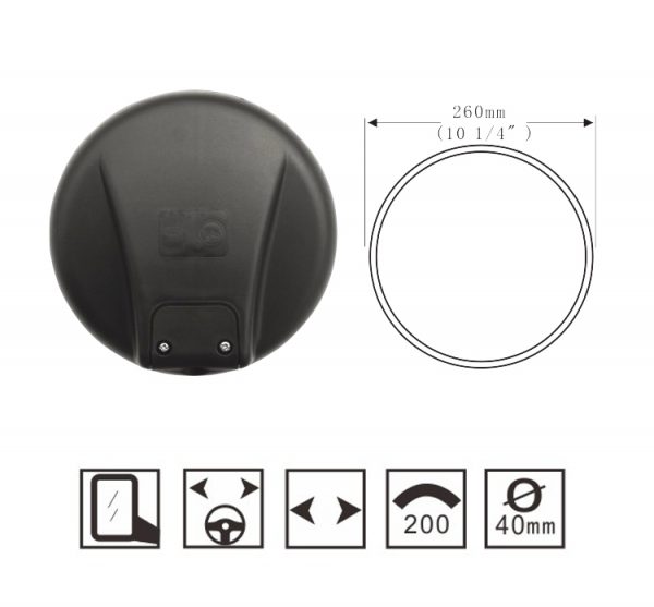 Hongli Rearview Mirror - suitable for Foton Heavy Truck Rearview Mirror SL-665 - Image 2