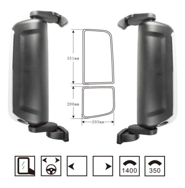 Hongli Rearview Mirror——Suitable for Singall Faguo 5 car rearview mirror mirror SL-686 - Image 2