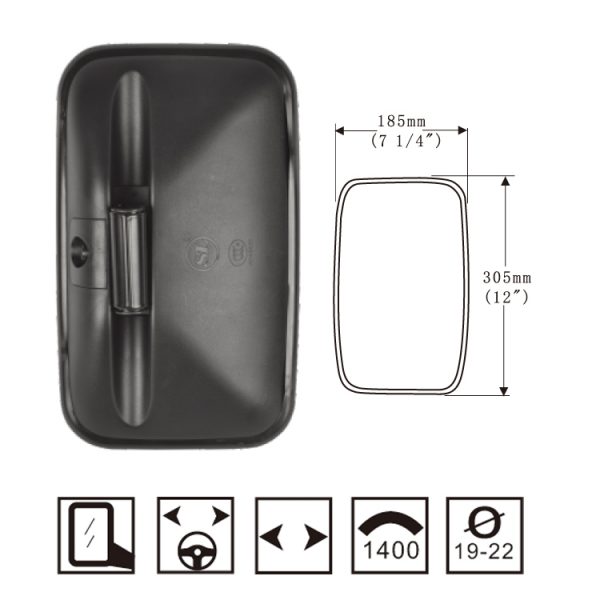 Hongli Rearview Mirror - suitable for Dongfeng Caput, Yuejin Light Rruck Rearview Mirror SL-679 - Image 3