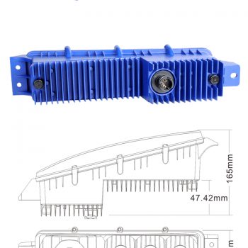 More strength – Jiefang J6 front fog lamp 12-36V wide voltage warm white + positive white LED high power car lamp SD-6510