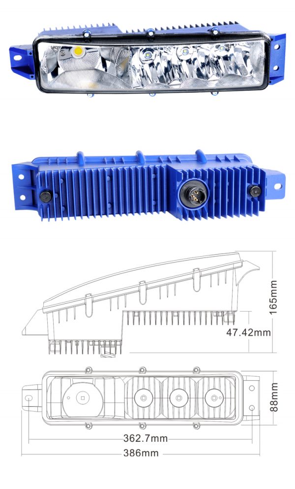 More strength - Jiefang J6 front fog lamp 12-36V wide voltage warm white + positive white LED high power car lamp SD-6510 - Image 2